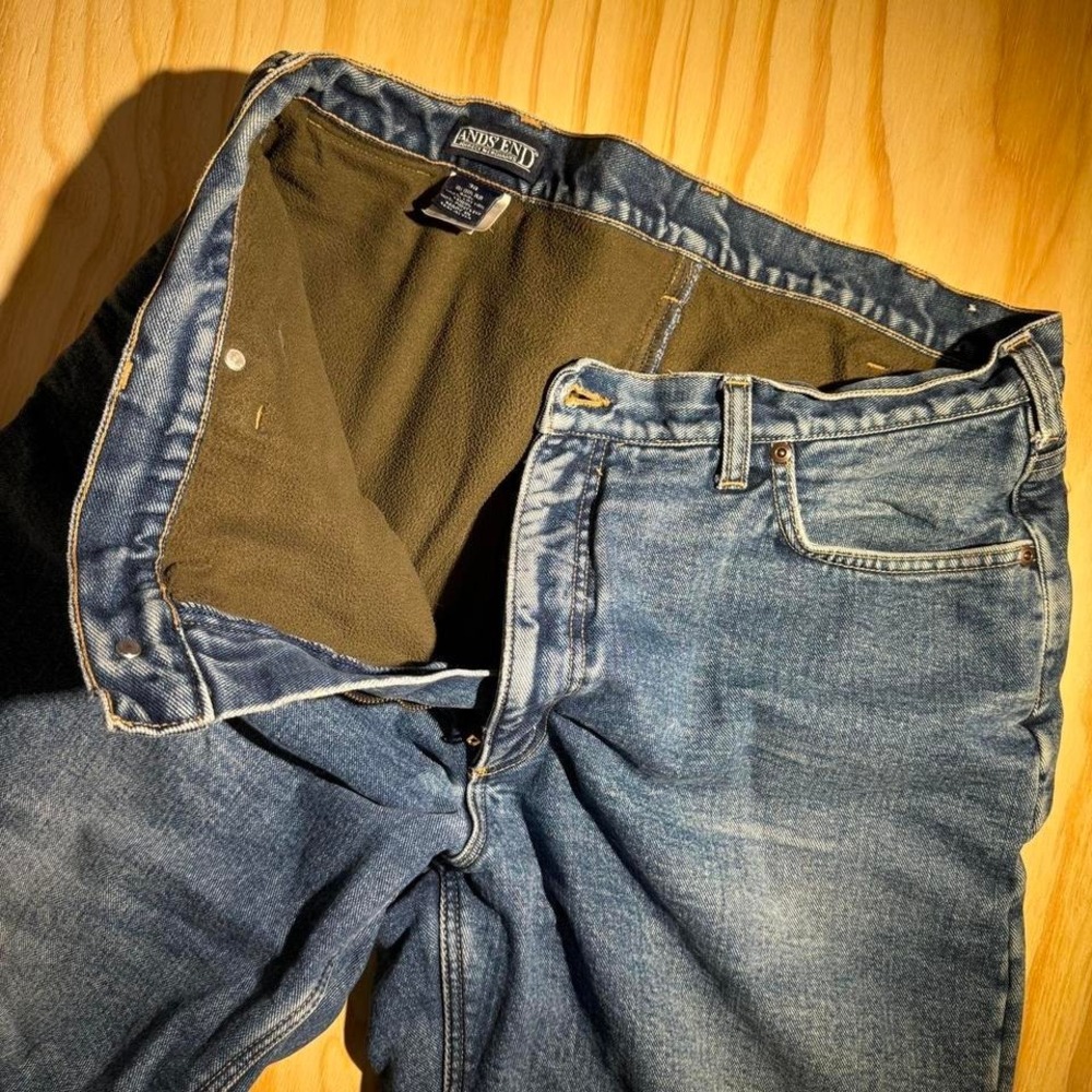 Vintage fleece lined jeans